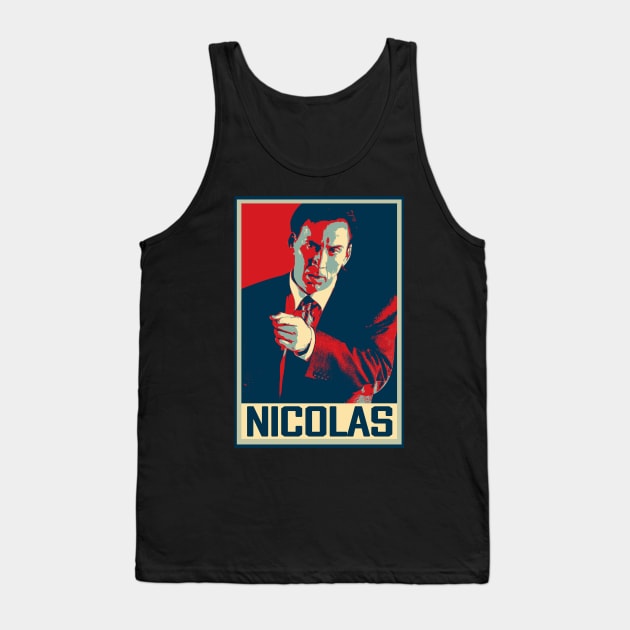 Face Off With Nicolas Cage Transformative Characters In Frames Tank Top by Silly Picture